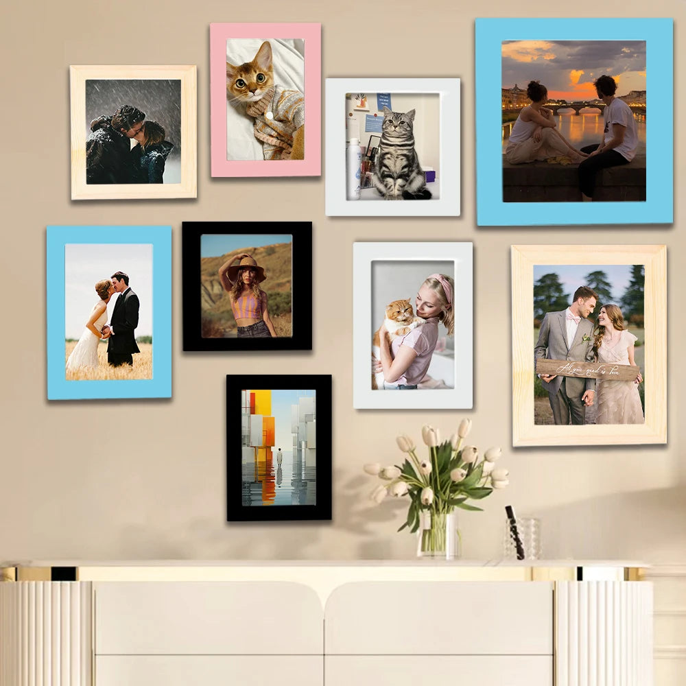 1pc custom photo frame,Multiple size options，Can be wall-mounted picture frames,Personalized commemorative gift，home decorations
